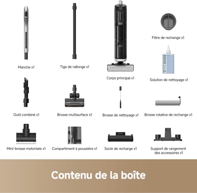 dreame h14 dual aspirateur 5en1 sec et humid