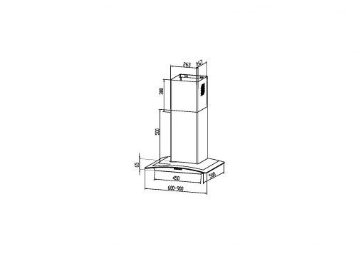 Proff hotte LD22 ECO 60CM