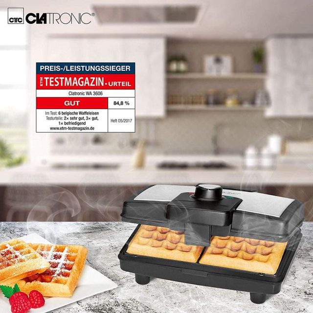 Clatronic appareil 800W  gaufrier AW 3606