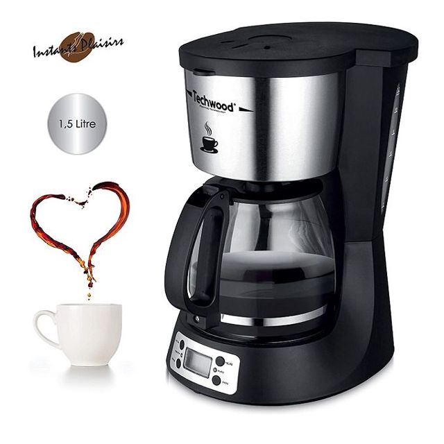 Techwood Cafetière Programmable 12Tasses Tca-1296
