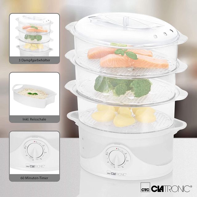 Clatronic Riz-Rice Cuiseur Vapeur DG 3665