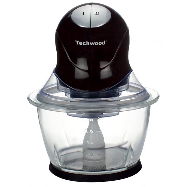 Techwood mini hachoir bol en verre 1L 300W THA-301