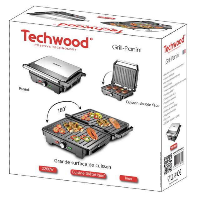 Techwood Grill Electrique 2200W  TGD-090