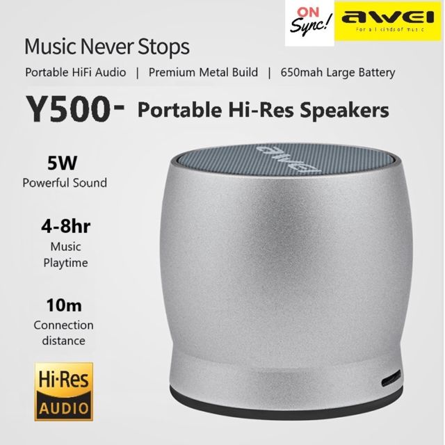 Awei Y500 Mini haut-parleur Bluetooth 3D
