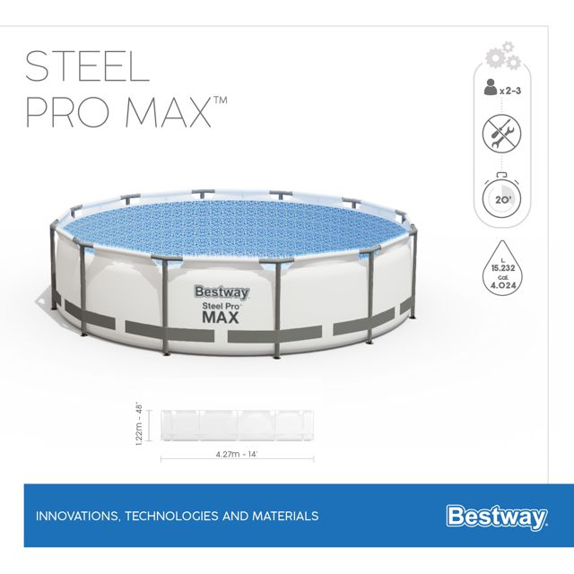 Bestway Piscine Steel Pro Max(d4,27xh122)cm 5612X