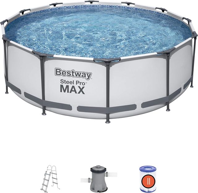 Bestway piscine hors sol ronde Steel 56418