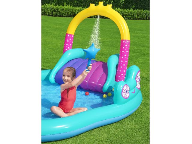 Bestway piscine Toboggan Licorne 274x198x137cm-53097