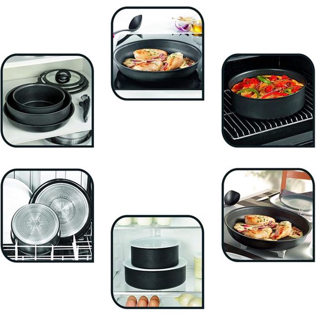 Tefal Batterie De Cuisine Ingenio 10 Pièces Noir L6549702