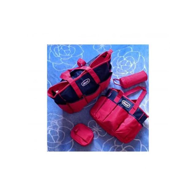 Chicco Sac à langer 5 pièces Rouge