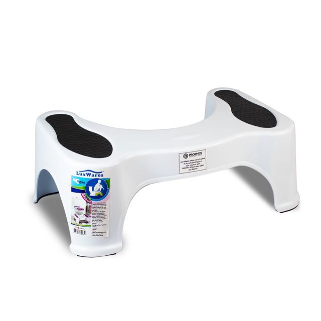 Tabouret De Toilettes/Physiotab solide Blanc