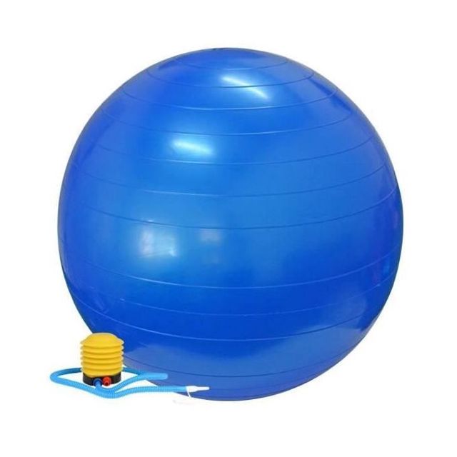 Fitness ball Ballon De Gym 75Cm  Bleu