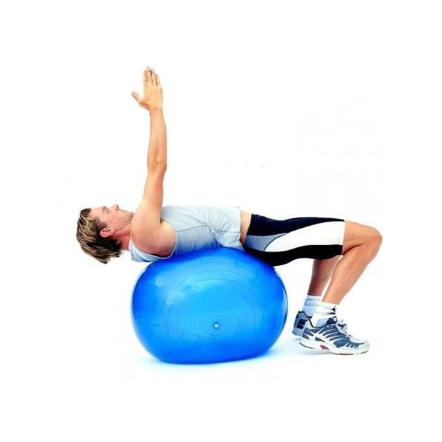 Fitness Ballon De Gym Avec Pompe 85 Cm Bleu