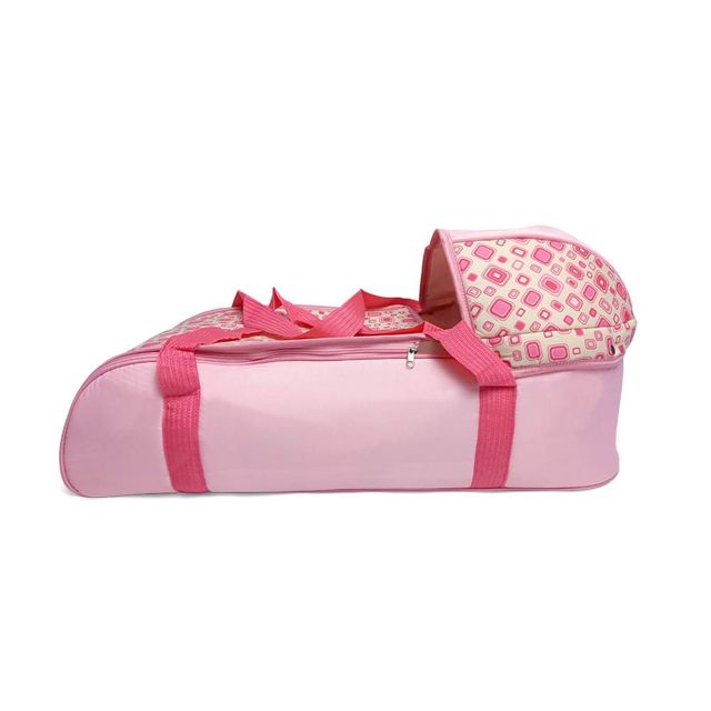 Couffin portable et sac a maman Rose clair